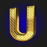 u golden letter