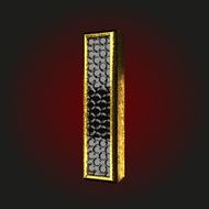 i black letter with gold