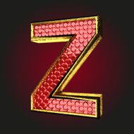 z red letter with gold