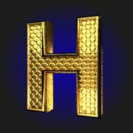 h golden letter