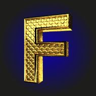 f golden letter