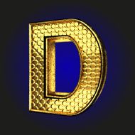 d golden letter