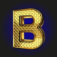 b golden letter