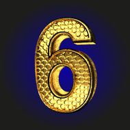 6 golden letter