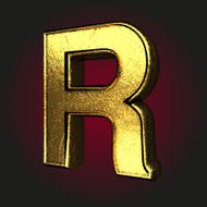r letter of gold