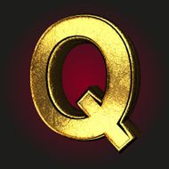 q letter of gold