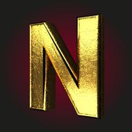 n letter of gold