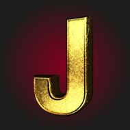 j letter of gold