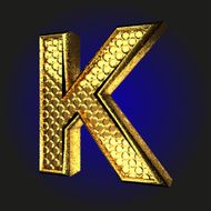 k golden letter