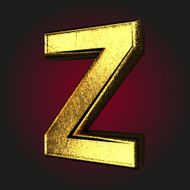 z letter of gold