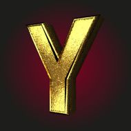 y letter of gold
