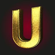 u letter of gold
