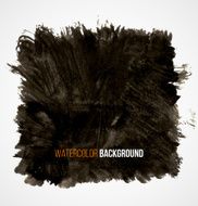 Abstract black hand drawn grunge watercolor vintage texture background