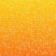 Triangles orange technology pattern