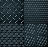 Seamless Black Rubber Surfaces