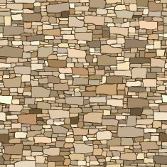 Seamless colored background wall from stones of various sizes