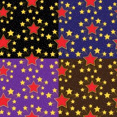 Seamless pattern with stars Set vector backgrounds N2