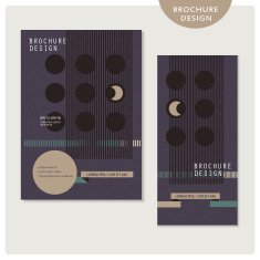 creative brochure template design set