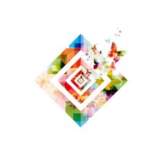 Butterfly background vector N2