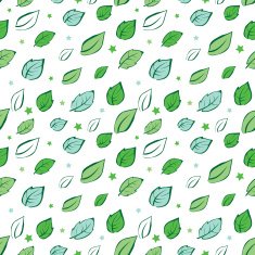 Vector Green Leaves Diagonal Seamless Pattern N2