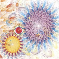 Fractal white swirl N2
