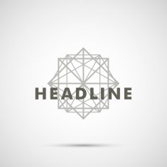 Vector abstract triangles on a white background