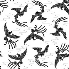 Oriental phoenix pattern N7