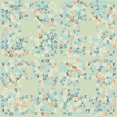 Seamless colorful background made of letters N2