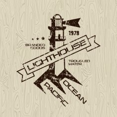 Lighthouse emblem for t-shirt N6
