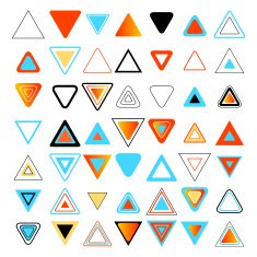 Colored Triangles Set Of Design Elements N2