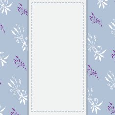 Wedding card or invitation with unusual hand drawn zentangle elements