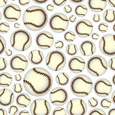 baseball balls seamless color sport pattern eps10 N2