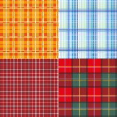 Set seamless texture plaid