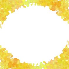 Yellow watercolor frame N3
