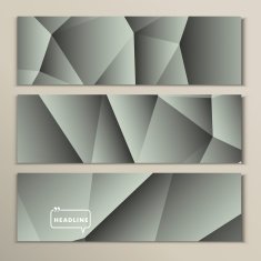 Set gray and white abstract bright pictures