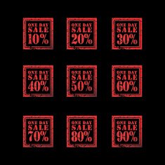 one day sale red
