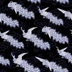 Japanese peacock pattern