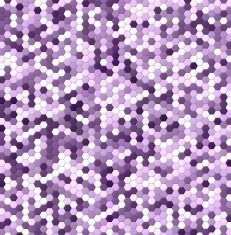Honeycomb texture in violet spectrum N2