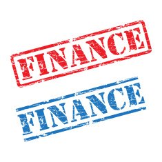 Rubber stamp design FINANCE