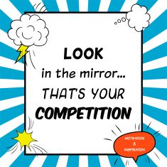 Inspirational and motivational quote is drawn in a comic style N2
