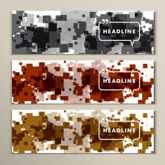 abstract dark squares on a white background N2