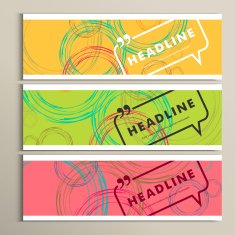 Abstract circles on a bright background