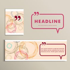 Abstract colored circles on a white background N3