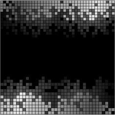 Abstract background with black and white pixels