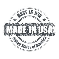 Rubber stamp design MADE IN USA