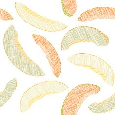 Seamless melon texture Endless sweet background Harvest fruit