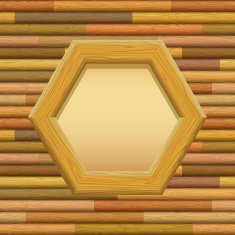 Wooden Framework with Paper on a Wall N2