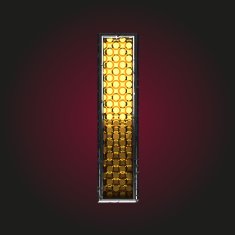 i vector golden and silver letter