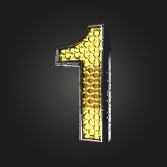 1 vector golden and silver letter N2