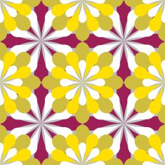pattern with stylized flovers